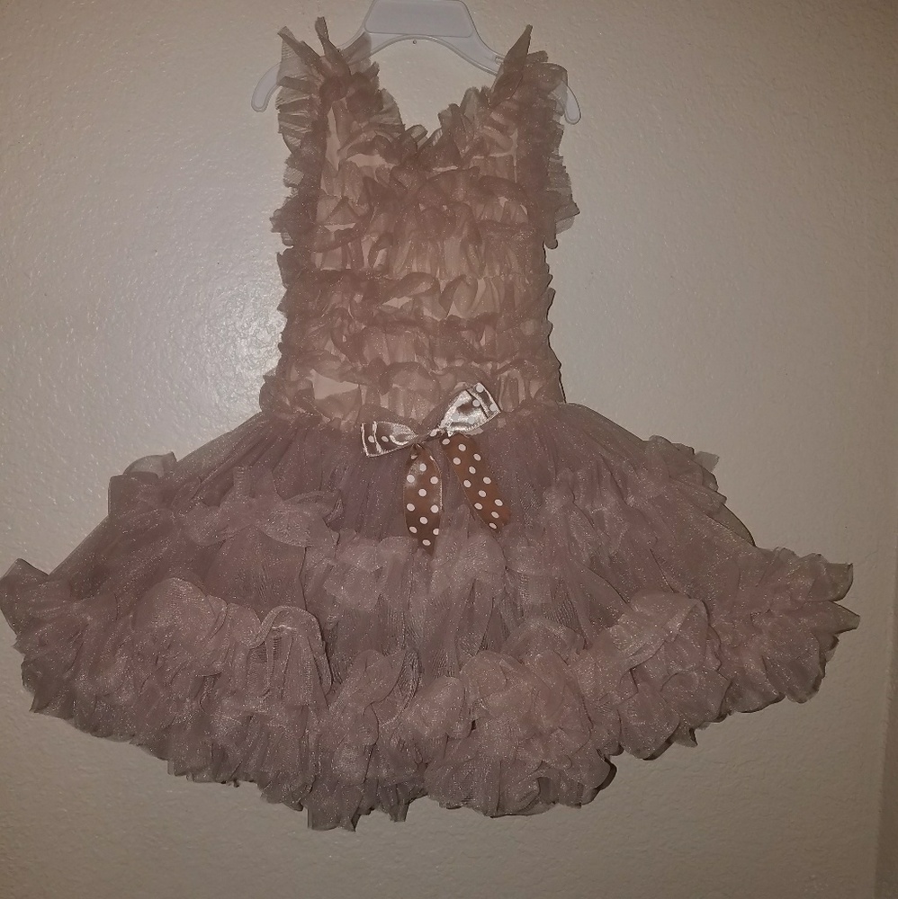 Toddler girls cream XS tutu dress